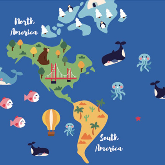 Natural rubber ball "World"