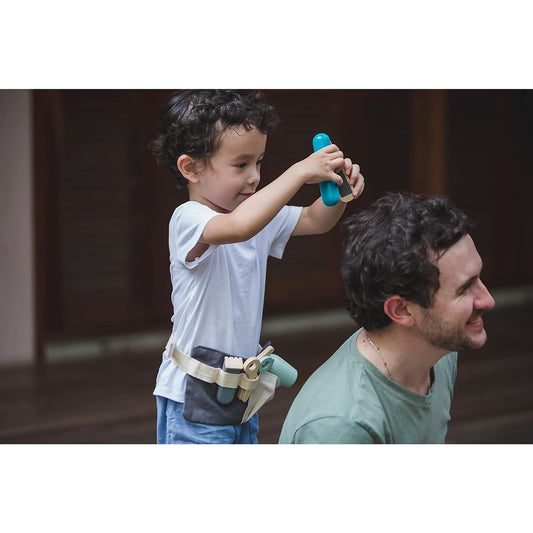 Conjunto de cabeleireiro, brinquedo de madeira
