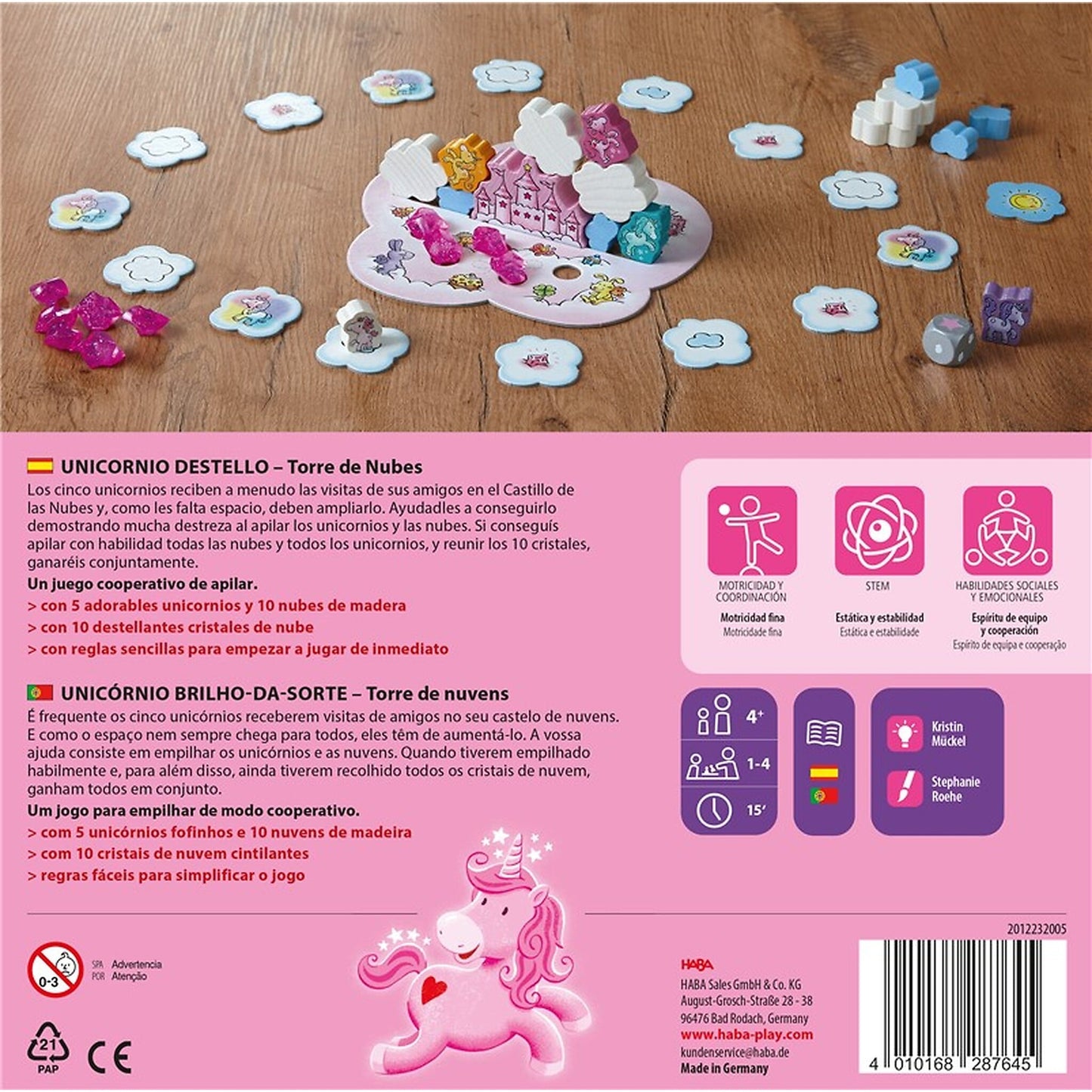 Unicornio Destello – Torre de nubes, juego de mesa