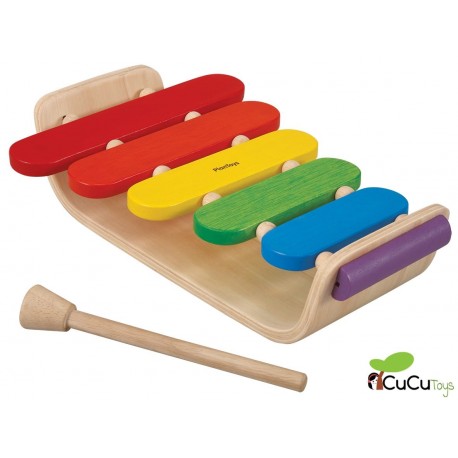 Plantoys - Xilófono de madera, juguete musical