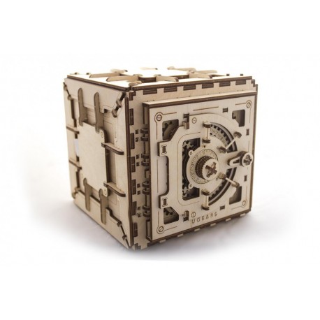 UGears - Caja Fuerte mecánica, kit de madera 3D