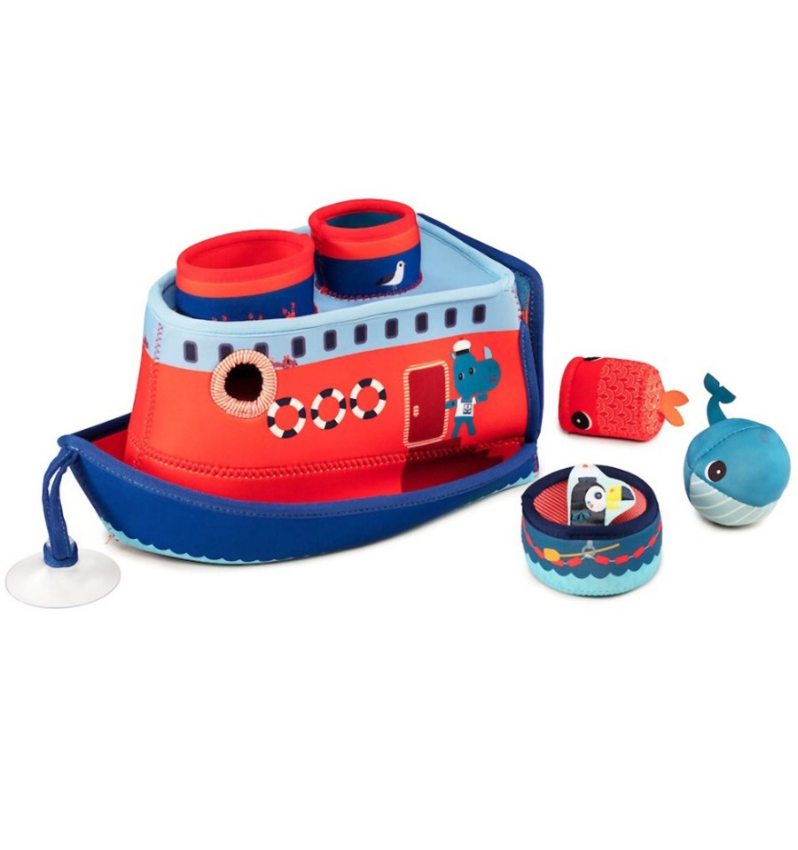 picnic juego inundar Barco de Marius, juguete de baño - Lilliputiens - CuCuToys