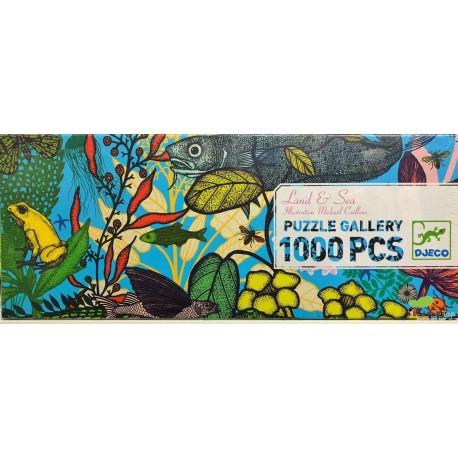 Djeco - Land & Sea, puzzle de galería 1000 peças