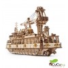UGears - Navio de investigação, kit de madera 3D