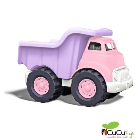 Greentoys - Camión volquete Rosa, juguete ecológico