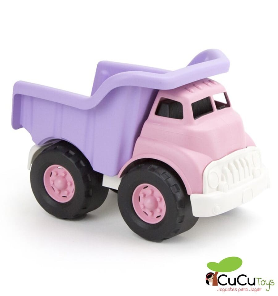 Recientemente Interesar Deliberadamente Camión volquete rosa, juguete ecológico - Greentoys - Plantoys