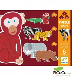 Djeco - Henri y amigos, puzzle evolutivo 9-12-15 piezas
