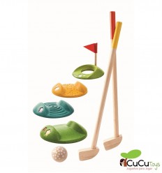 Plantoys - Mini Golf de madera, juguete ecológico