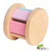 Plantoys - Sonajero de madera, diseño Roller Pastel