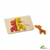 Plantoys - Puzzle encajable de jirafas, juguete ecológico