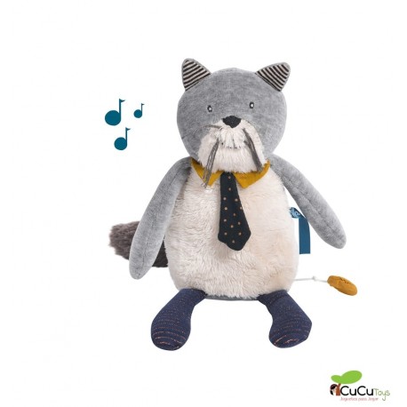 Moulin Roty - Fernand, musical cat - Les Moustaches