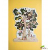 Londji - My Tree, Puzzle silueta y reversible de 50 piezas