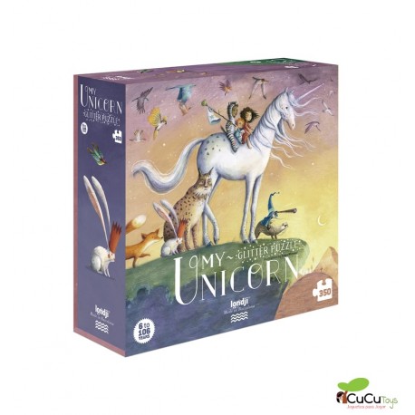 Londji - My Unicorn, Puzzle brillante de 350 piezas