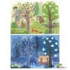 Londji - Night & Day In the Forest, Shape & reversible 54 pz puzzle - Cucutoys