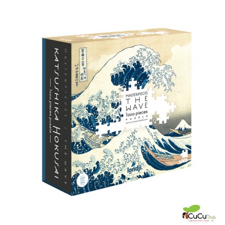 Londji - The Wave - Hokusai, 1000 quebra-cabeça pz - Cucutoys