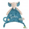 Moulin Roty - Elephant comforter with pacifier holder - Sous Mon Baobab - Cucutoys