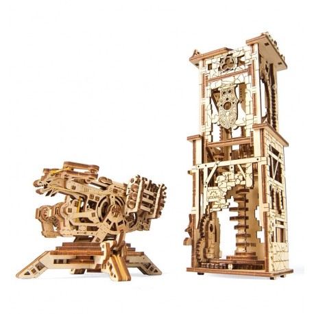 UGears - ArchBalista Tower, kit de madera 3D