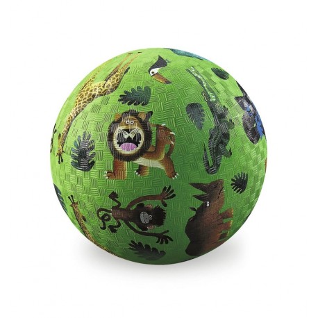 Crocodile Creek - Wild Animals rubber ball - 13cm