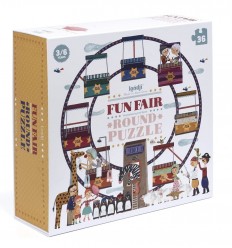 Londji - Fun fair round, Puzzle circular de 36 piezas