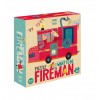 Londji - I want to be... Fireman, 36 pz puzzle - Cucutoys