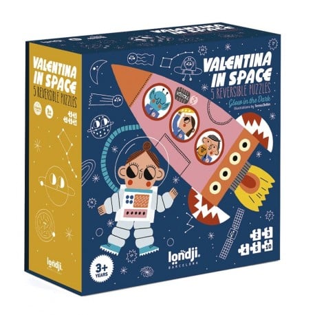 Londji - Valentina in space, Puzzle evolutivo de 10 piezas