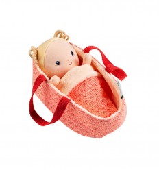 Lilliputiens - Bebé Agathe con capazo, muñeca de peluche
