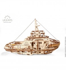 UGears - Tugboat, 3D mechanical model