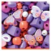 Djeco - 450 perlas de madera - Mariposas