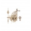 UGears - Aero Clock. Wall clock with pendulum, wooden 3D kit