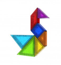 KEBO - Magfun Tangram 3D, Brinquedo Magnético de Construção