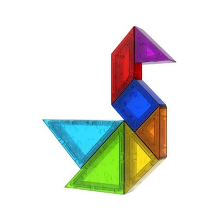 KEBO - Magfun Tangram 3D, Brinquedo Magnético de Construção