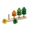 Plantoys - Ordena y cuenta con árboles, juguete de madera