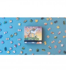 Londji - Pocket My Unicorn, Puzzle brillante de 100 piezas