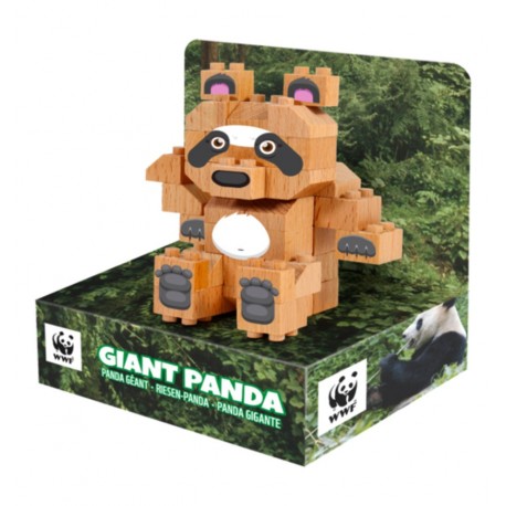 Fab Brix - Panda Gigante, juguete de construcción de madera