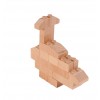 Fab Brix - Transportes, brinquedo de construção em madeira