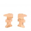Fab Brix - Space 5 in 1, wooden construction building blocks