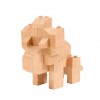 Fab Brix - Dinosaurs 4 in 1, wooden construction building blocks