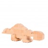 Fab Brix - Dinosaurios 4 en 1, juguete de construcción de madera