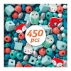 Djeco - 450 perlas de madera - Animalitos