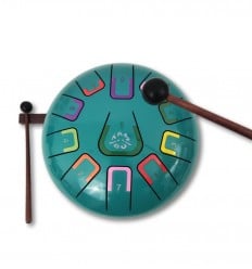 Tambú - Tambor de Língua cor Turquesa, instrumento musical - Cucutoys