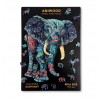 Aniwood - Wooden puzzle Elephant, 150p - Cucutoys