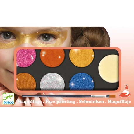 Djeco - Estuche de maquillaje 6 colores efecto Metalizado