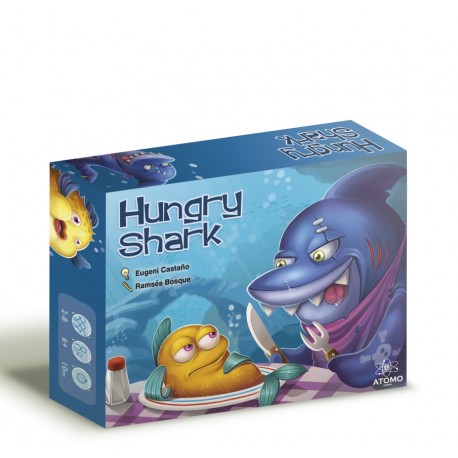 Atomo Games - Hungry Shark, juego de cartas