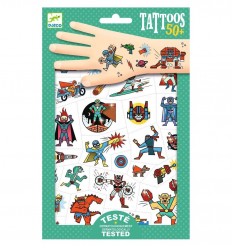 Tablero de tatuajes efímeros, tatuaje de niños, calcomanía infantil,  hipoalergénico, niño tatuado efímero -  España