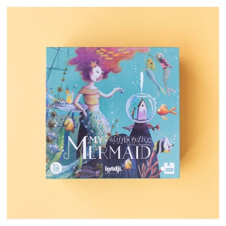 Londji - My Mermaid, Puzzle brillante de 350 piezas