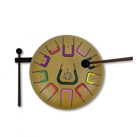 Tambú - Steel Tongue Drum Golden - Cucutoys