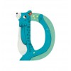 Moulin Roty - Wooden letter D blue - Cucutoys
