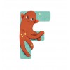 Moulin Roty - Wooden letter F blue
