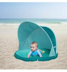Ludi - Piscina Abribaby con protección solar UV50, juguete de playa