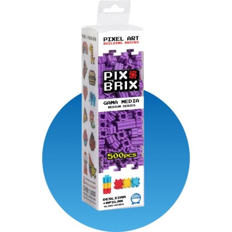 Pix Brix - 500 piezas color púrpura - Cucutoys